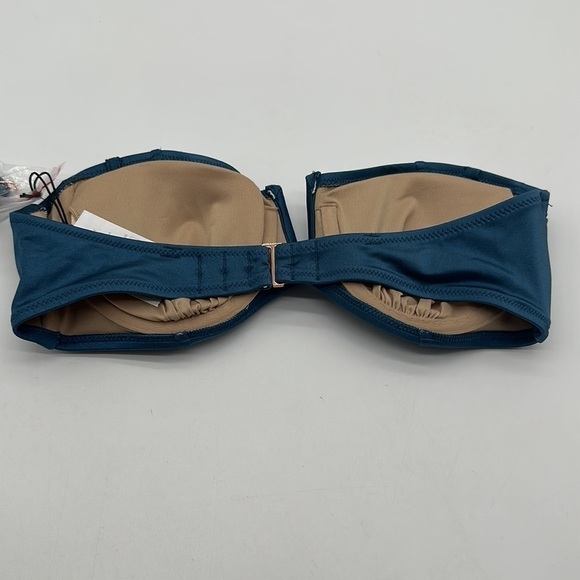 Women's Size 36B Bikini Top Blue CLOSE OUT Shade & Shore Removable Pads - Picture 2 of 4